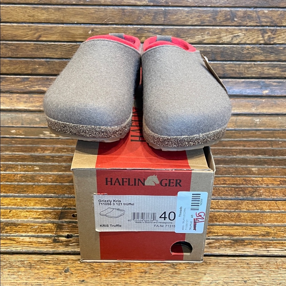Haflinger Gray and pink Mules
